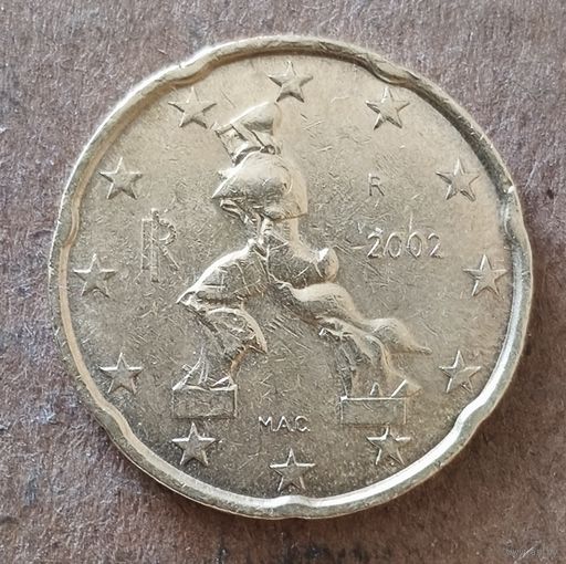 Италия 20 евроцентов 2002 г., KM# 214