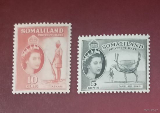 Сомали** королева Елизавета II воины животные без наклеек и их следов