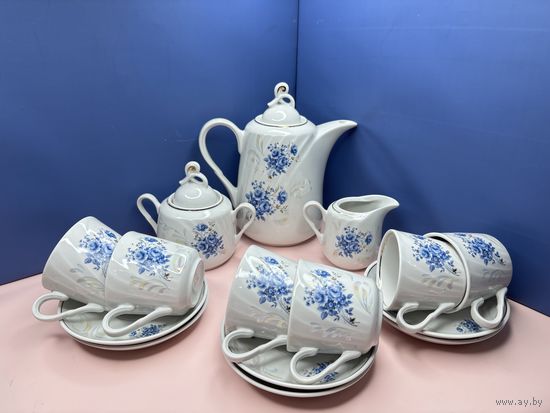 Чайный сервис на 6 персон 15 предметов Добрушский завод