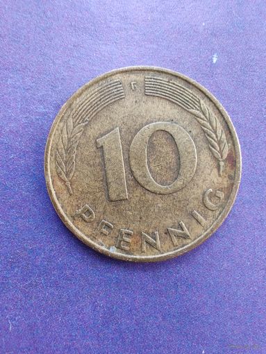 Германия ФРГ 10 пфеннигов 1979 F