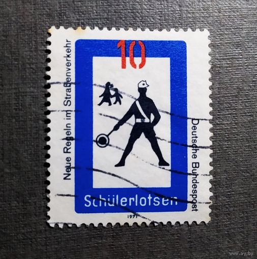 Марка Германия 1971 год Правила движения