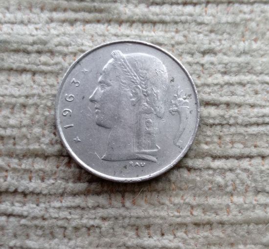 Werty71 Бельгия 1 франк 1963