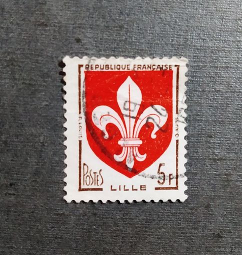 Марка Франция 1960 год Герб