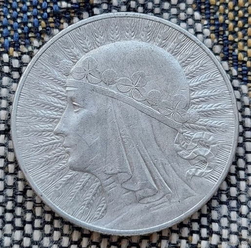 Польша 10 злотых 1933 года, UNC. Ядвига. Буква монетного двора. Серебро. Сторгуй за свою цену, предложи обмен!