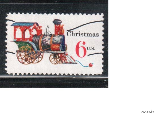США-1970, (Мих.1017V) , * (без клея) , Рождество, Игрушки(волна)