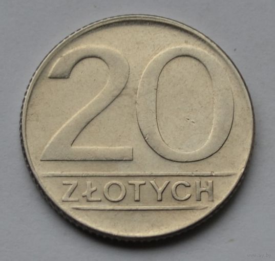 Польша, 20 злотых 1989 г.