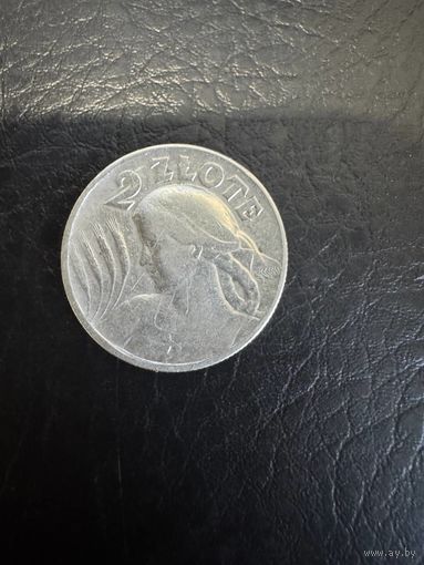 Польша 2 злотых 1925 г. После даты - точка