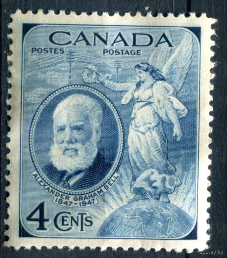 Британские колонии - Канада - 1947г. - Грейам Белл, изобретатель - 1 марка - полная серия, MH [Mi 244]. #3-WB-100-A-1