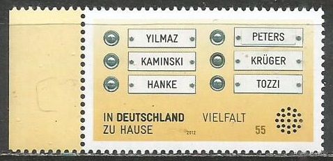 Германия. Дома в Германии. 2012г. Mi#2941.