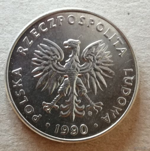 Польша 20 злотых 1990 год, Y# 153.2,  ю