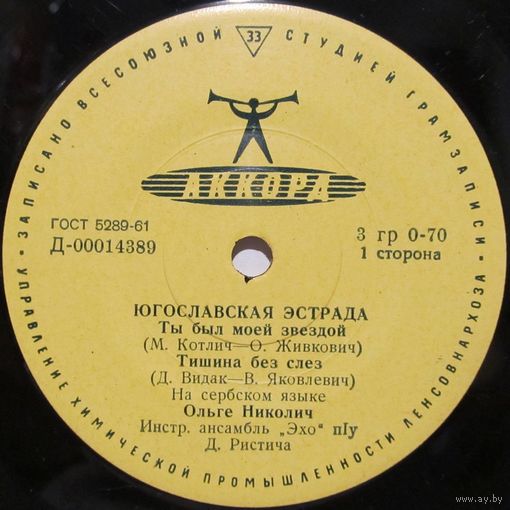 Югославская эстрада (Ольге Николич, Зоран Георгиев) (7'')