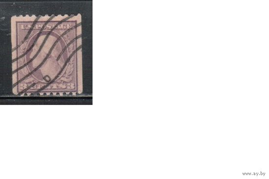 США-1916, (Скотт.489), гаш. , Стандарт, Президенты,Вашингтон,