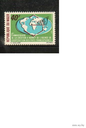Нигер-1971 (Мих.284) ** ,  Карта(одиночка)
