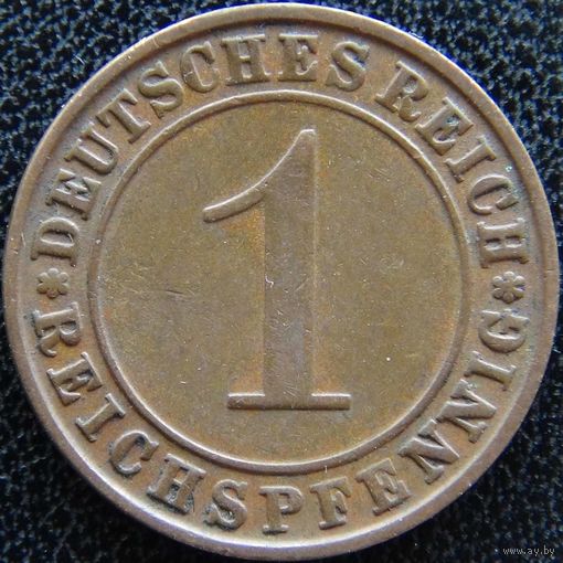 YS: Германия, 1 рейхспфенниг 1930D, KM# 37 (2)