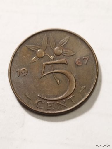 Нидерланды 5 центов 1967