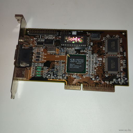 Ретро видеокарта AGP Super S3 ViRGE/GX.