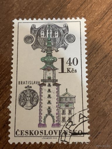Чехословакия 1970. Братислава. Марка из серии