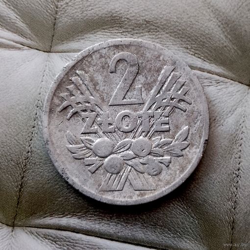 2 злотых 1960 года Польша. Народная Республика.