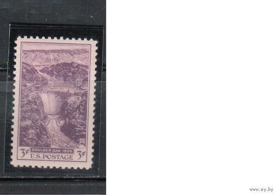 США-1935, (Скотт.773), **, Плотина на реке Колорадо (Одиночка)