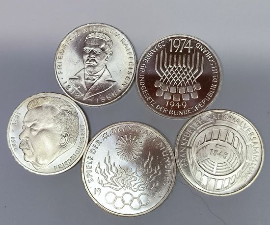 Серебряные монеты Германии