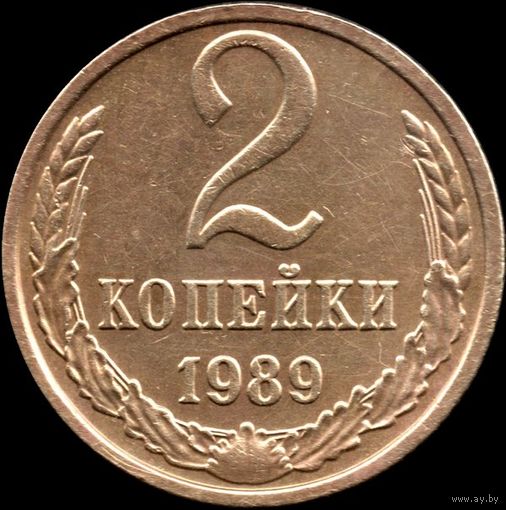 СССР 2 копейки 1989 г. Y#127а (63)
