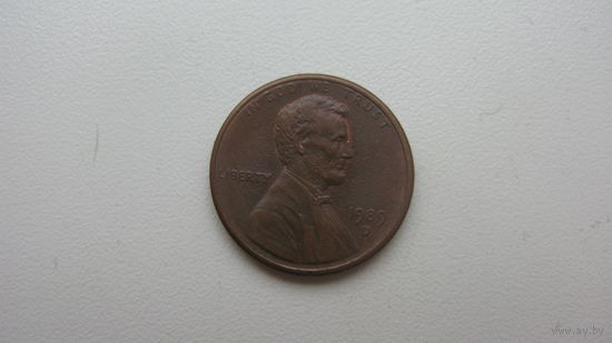 США 1 цент 1989 D