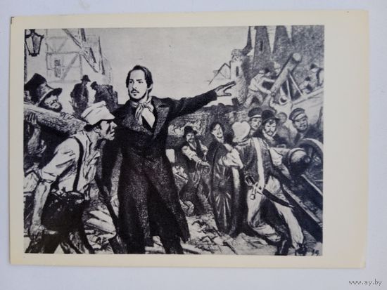 Щеглов. Фридрих Энгельс руководит постройкой баррикад в Эльберфельде