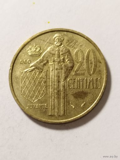 Монако 20 сентим 1978