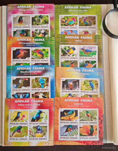 СЕРИЯ Блоков птицы  фауна MNH