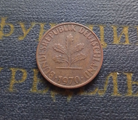 1 пфенниг 1970 (G) Германия ФРГ #01