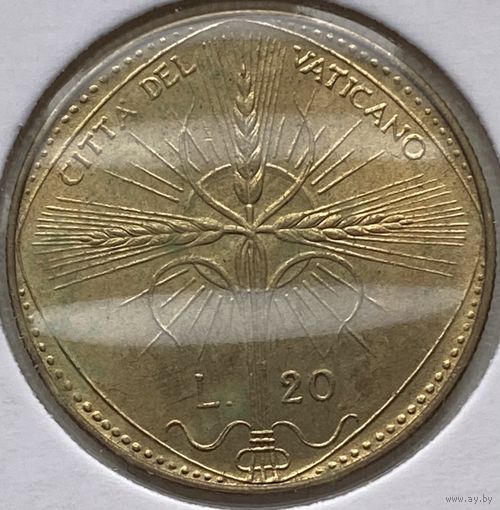 Ватикан 20 лир 1968 г. В холдере