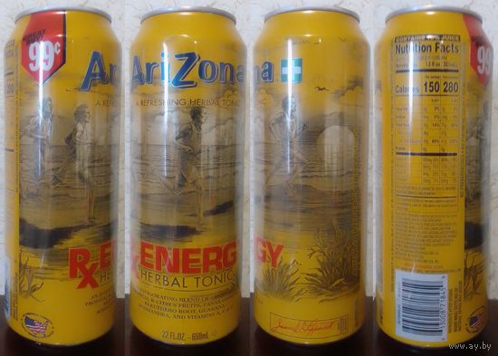 Банка от энергетика AriZona RX energy 2025 650ml США (ОБМЕН/ПРОДАЖА/ТОРГ) 1лот=1шт