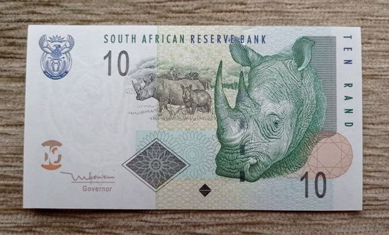 Werty71 Южная Африка ЮАР 10 рандов 2005 2009 UNC банкнота