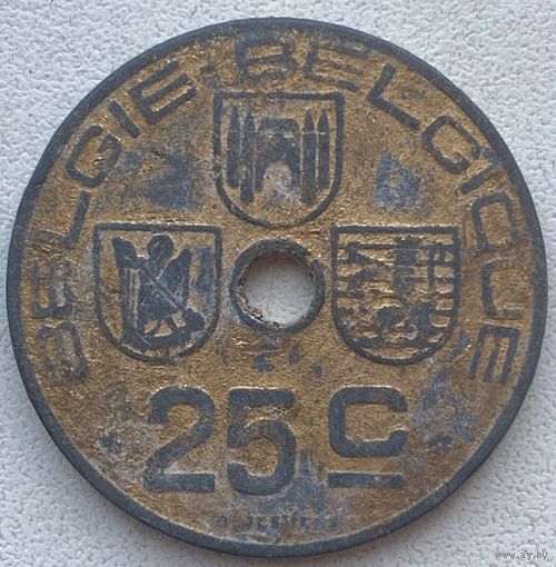 Бельгия 25 сантимов 1945 г.