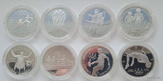 США полный набор 1 доллар 1995 года, Proof. Олимпиада в Атланте. Серебро 900! Сторгуй за свою цену, предложи обмен! Y1280