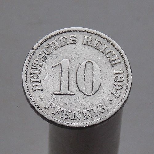 Германия 10 пфеннигов 1897 A