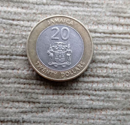Werty71 Ямайка 20 долларов 2000 биметалл