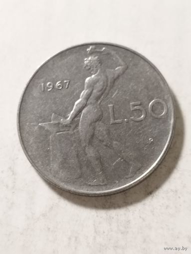Италия 50 лир 1967