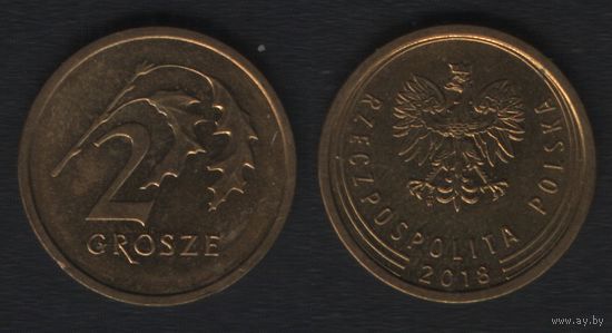 Польша y924 2 грош 2018 год (mw) (_alb2
