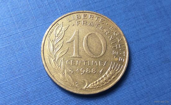 10 сантимов 1988. Франция.