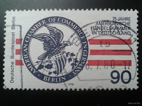 Берлин 1978 эмблема АСС Михель-1,6 евро гаш.