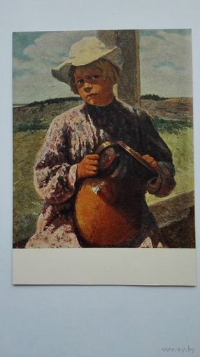Дети. 1955. Гугель. Девочка с кувшином