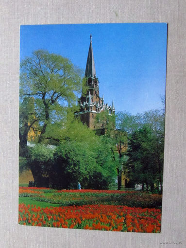 С014-5364 Открытка Москва Александровский сад Фото Пушкин 1988 Чистая