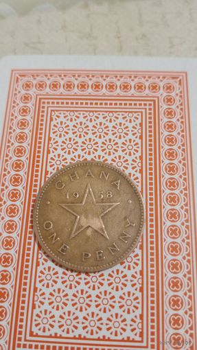 Гана 1 пенни 1958