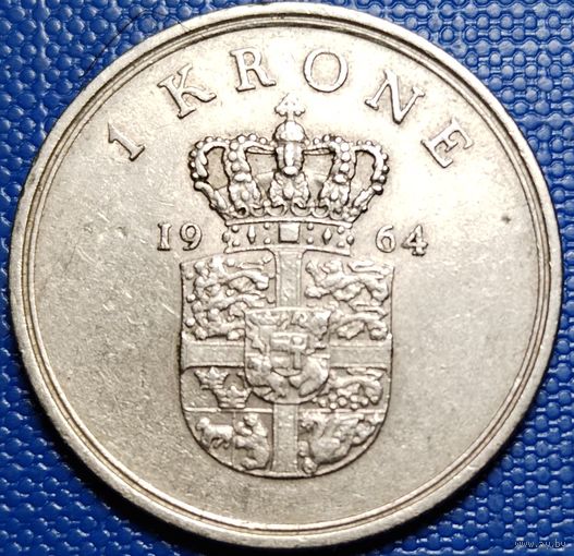 Дания 1 крона 1964 г.