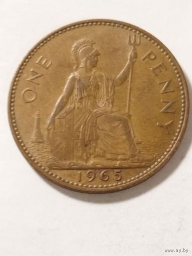 Великобритания 1 пенни 1965