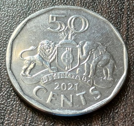 Эсватини (Свазиленд) 50 центов, 2021     ( 2-7-2 )