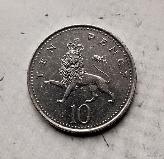 10 пенсов 1996 года Великобритания. Королева Елизавета 2.