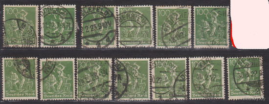 Германия третий рейхПрофессии 1922 год лот 14  менее 30% от каталога по курсу 3 р ВНИМАНИЕ!!! ЦЕНА за 1-у марку на Ваш выбор