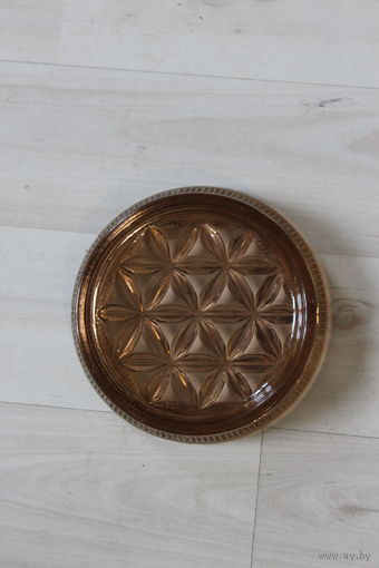 Стеклянная пепельница, из СССР.